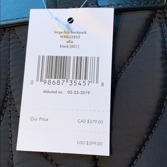 NWT Kate Spade Backpack! “Ellie” Roomy and lovely! - Picture 3 of 8